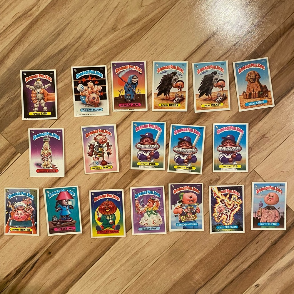 Garbage Pail Vintage 1986 Kids Trading Cards Set